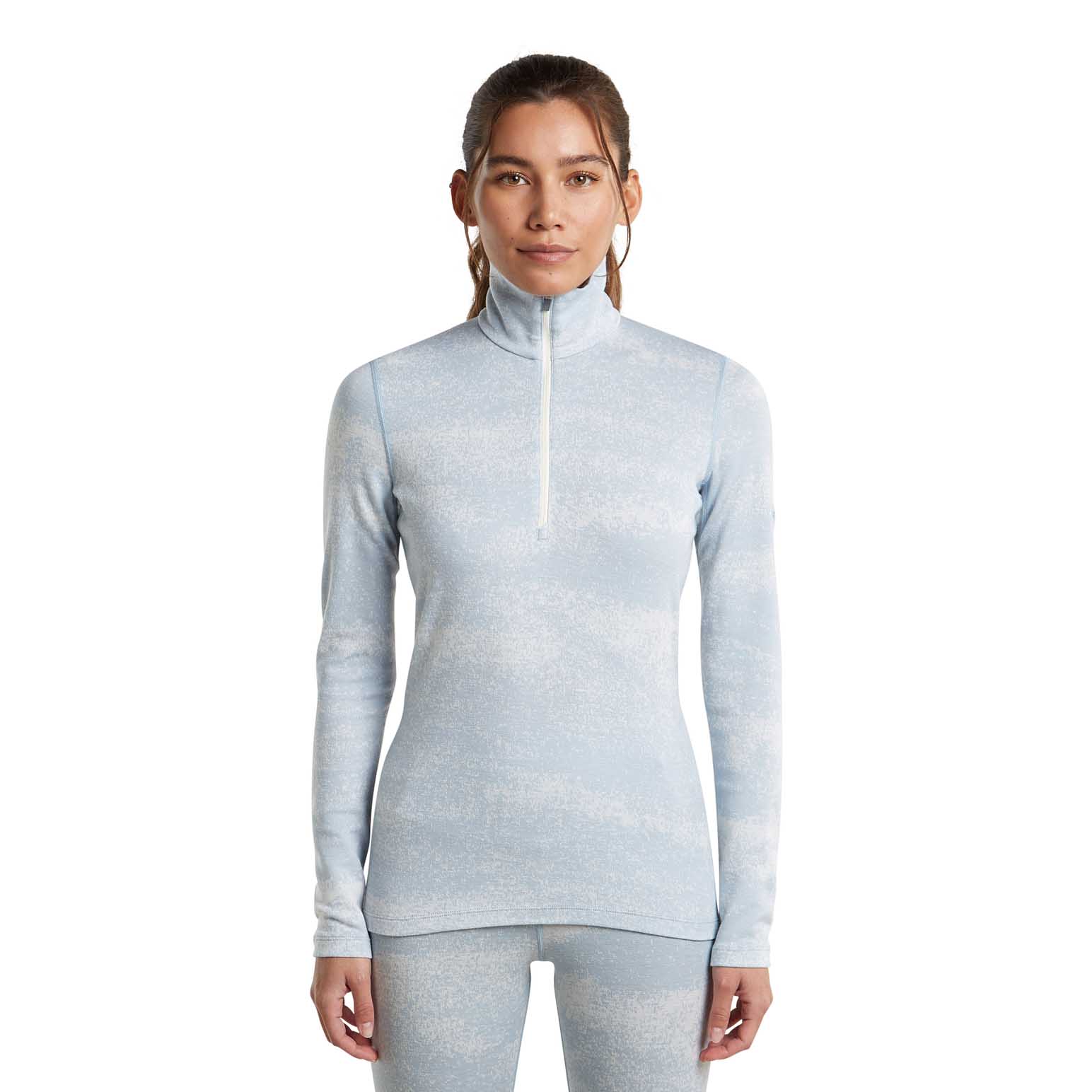 Icebreaker W Merino 260 Oasis Vertex LS Half Zip Chillwave